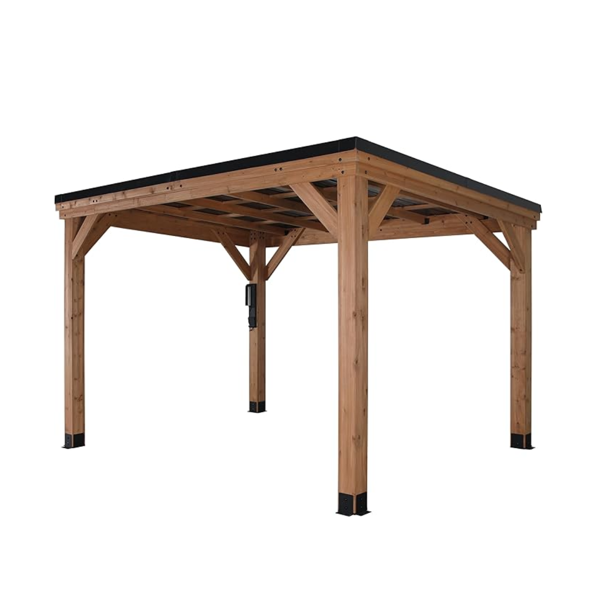 backyard-discovery-12ft-x-95ft-arcadia-slope-roof-cedar-gazebo-with-powerport-1.png Backyard Discovery 12ft x 9.5ft Arcadia Slope Roof Cedar Gazebo with PowerPort - Image 1