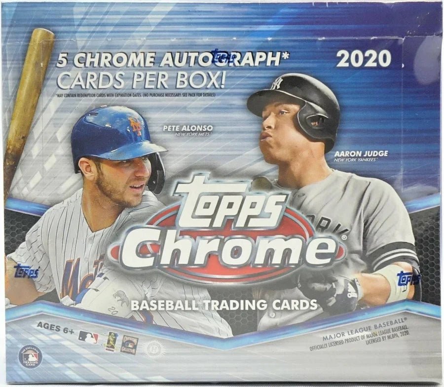 2020TOPPSCHROMEJUMBOBASEBALLHOBBYBOX.jpg 2020 Topps Chrome Baseball Hobby Jumbo Box - Image 1