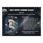 2023 Topps Chrome Black Baseball Hobby 12 Box Case - Image 3