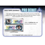 2024 Topps Pro Debut Baseball Hobby Jumbo 8 Box Case - Image 2