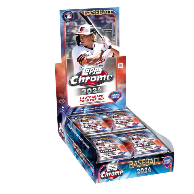 2024 Topps Chrome Update Series Baseball Hobby 6 Box Case