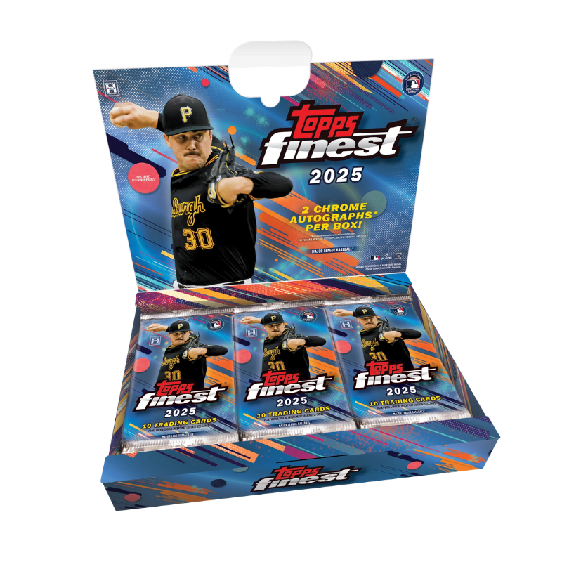 resizingforshopify-2025-08-08T132718.040.png 2025 Topps Finest Baseball Hobby 8 Box Case - Image 1