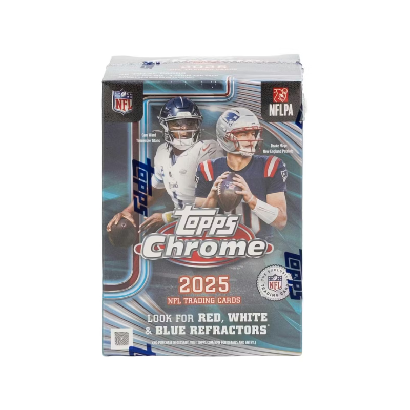 resizingforshopify-2026-05-21T164728.852-1.png 2025 Topps Chrome Football Blaster 40 Box Case - Image 1