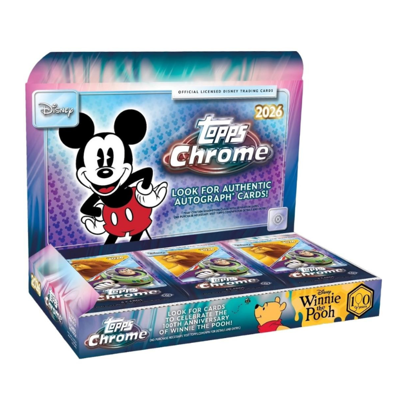 resizingforshopify-2026-06-11T121525.393.png 2026 Topps Chrome Disney Hobby Box - Image 1