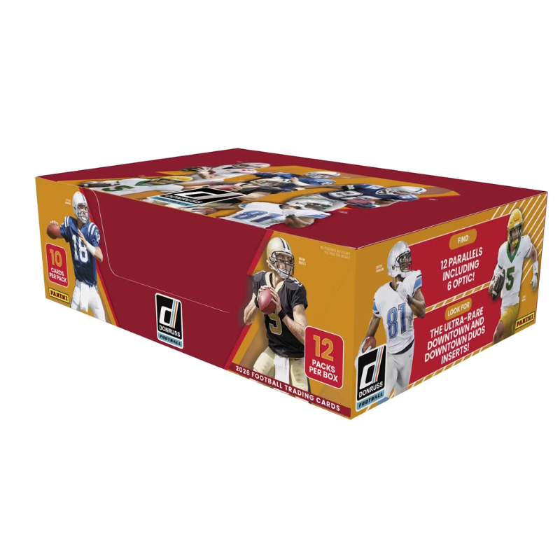 resizingforshopify_12_c76de6a3-2e8c-449a-8d32-af9f8250d912.png 2026 Panini Donruss Football Hobby 12 Box Case - Image 1