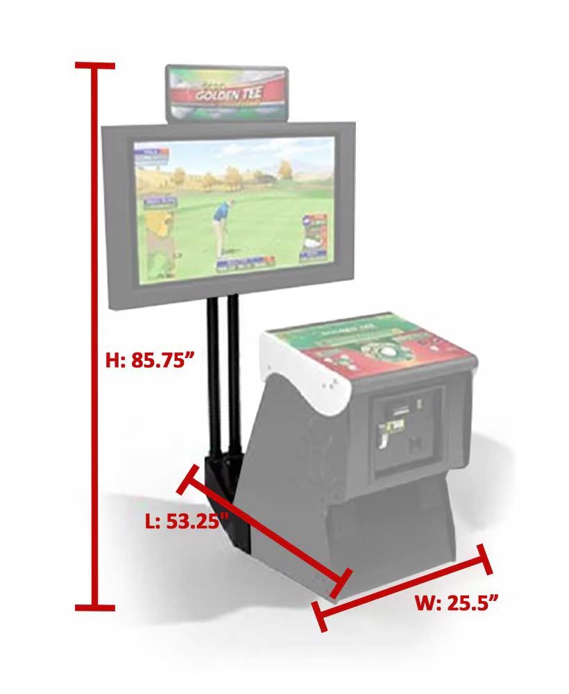 Incredible Technologies Golden Tee and Arcade Collection Showpiece Cabinet Monitor Stand