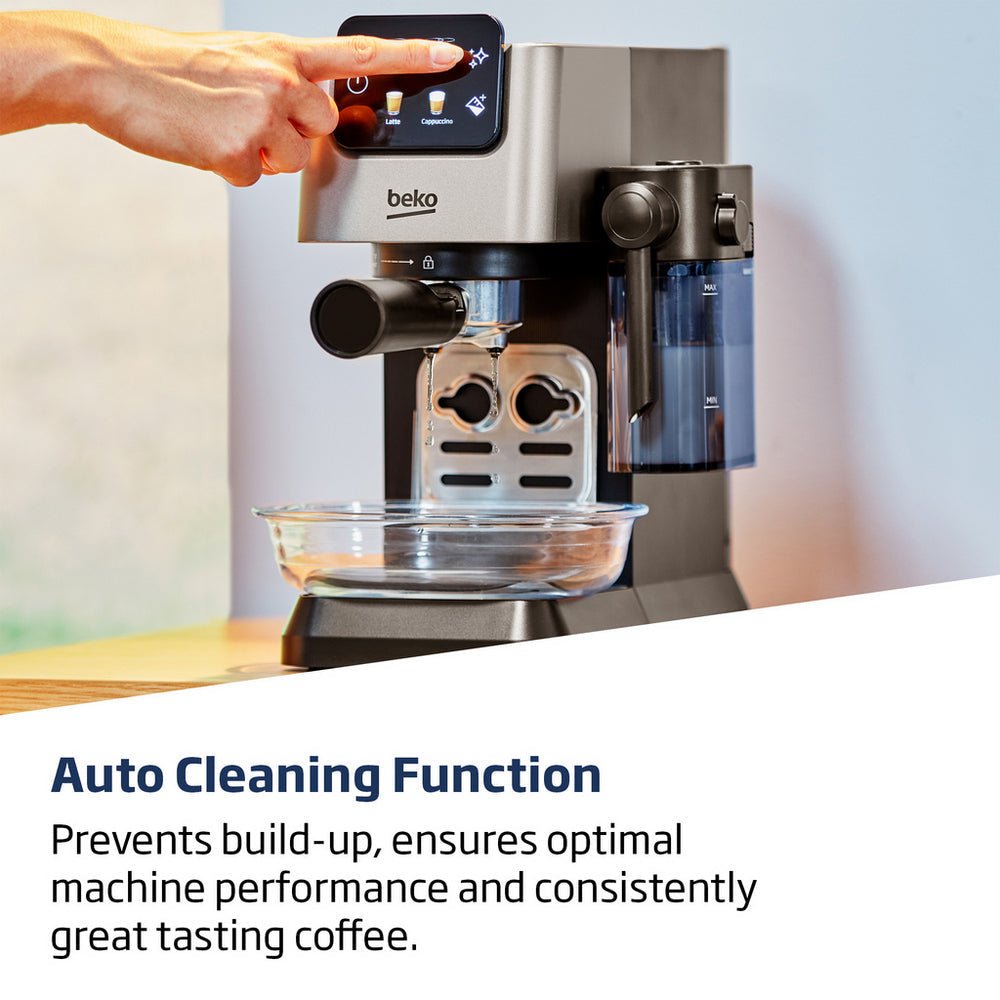 Beko CEP5304X CaffeExperto Semi Automatic Espresso Coffee Machine with Integrated Milk Jug Silver - Image 9